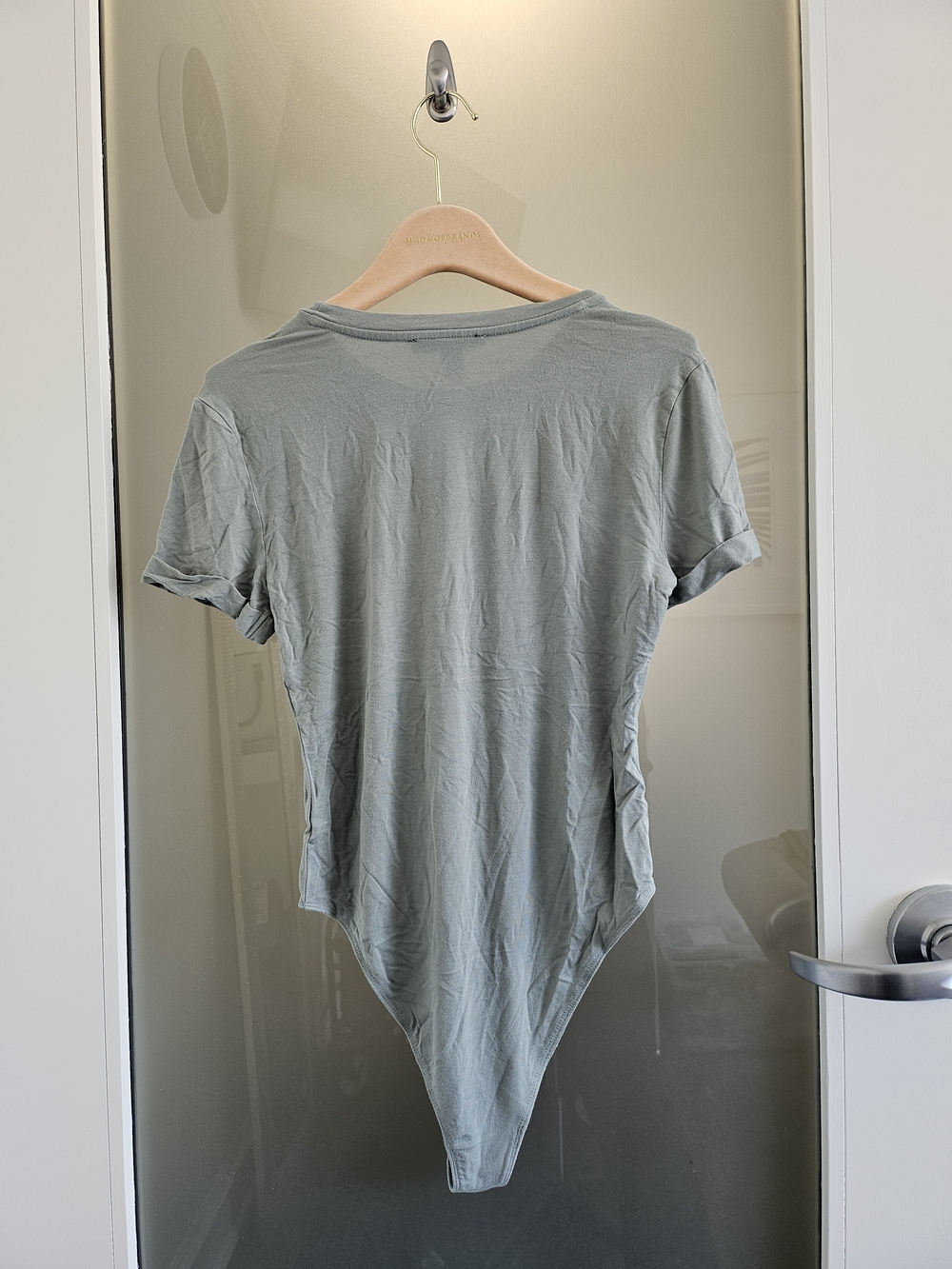 Forever 21 Sage Green Short-Sleeve Bodysuit - Picture 3 of 4